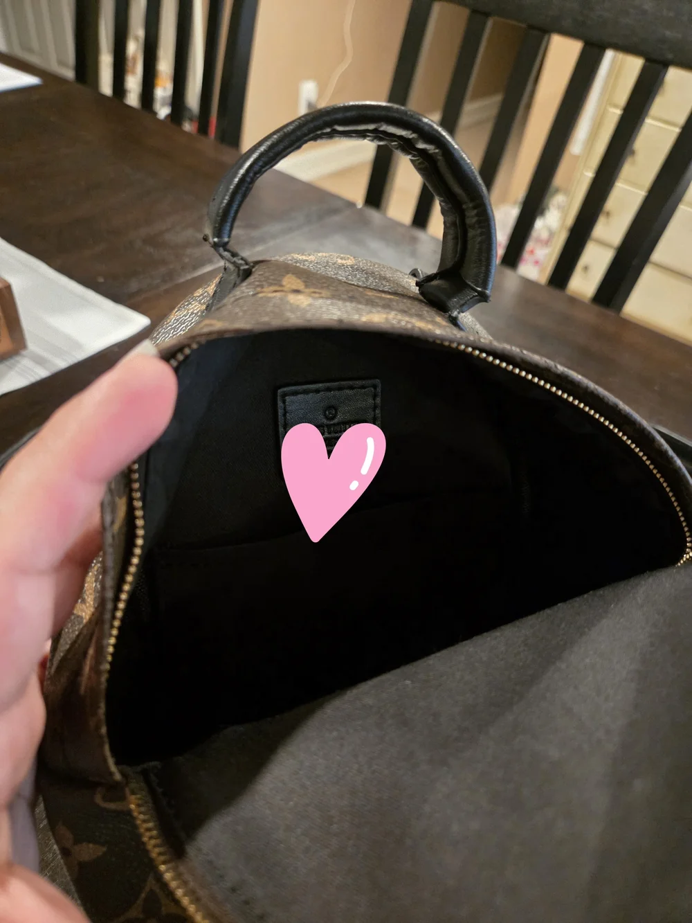 Designer-Inspired Brown Monogram Mini Backpack - Women's Crossbody Bag